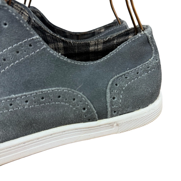 Bed Stu Quinn Mens Wingtip Leather Suede Gray Lace Up Business Casual Shoes 10 main image 12